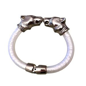Vintage Kissing Bear Head Bracelet